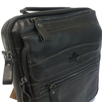 Кожаная мужская сумка Canada 6003 black