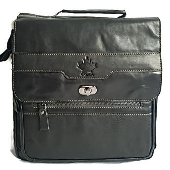 Сумка-портфель кожаная Canada 5001 black