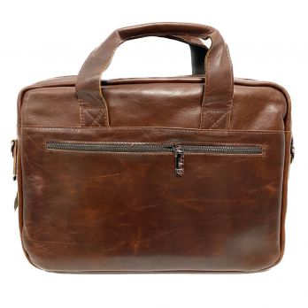 Портфель сумка мужской кожаный ZINIXS 11011 brown