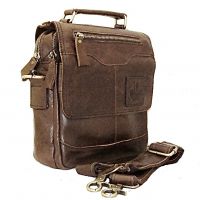 Кожаная мужская сумка ZZNICK 6507 brown_0