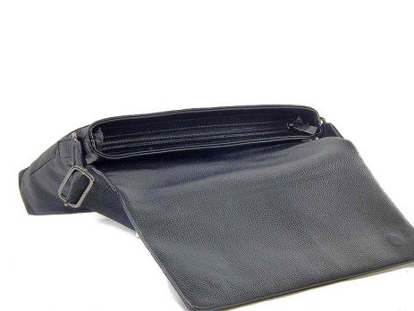 Кожаная мужская сумка А4 0982-4 black