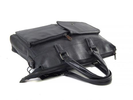 Мужская деловая сумка из кожи Montblanc 2025-4 black