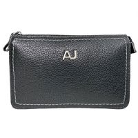 Клатч кожаный барсетка AJ 611-2 Black