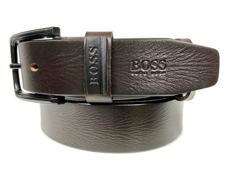 Ремень кожаный Boss 80307 Dark brown