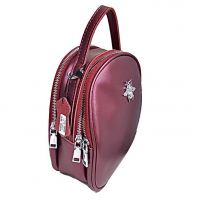 Сумка-рюкзак женская кожаная Gucci 1189/989 Prarl Red Wine_3