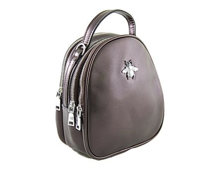 Сумка-рюкзак женская из кожи Gucci 1189/989 Prarl Coffee