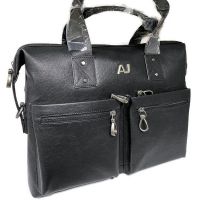 Мужская сумка деловая кожаная AJ 19-8919-3 Black