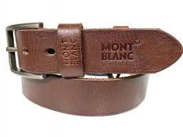 Ремень кожаный Montblanc brown 1350_2