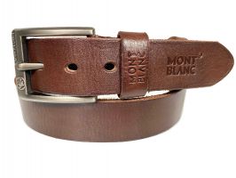 Ремень кожаный Montblanc brown 1350