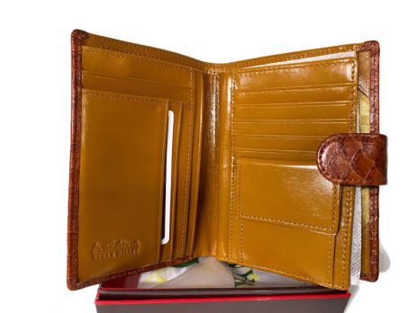 Кошелек кожаный Wanlima 1383 с отделом под паспорт