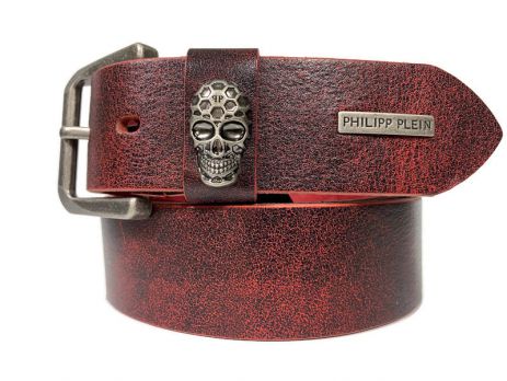 Ремень кожаный бренд Philipp Plein 1411