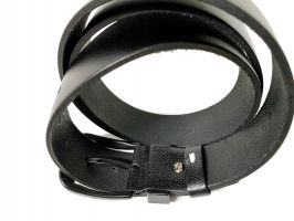 Ремень кожаный брендовый Massimo Dutti 1429 black_3