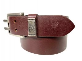 Ремень кожаный брендовый Armani 1456_2