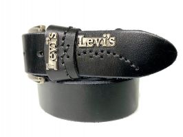Ремень кожаный брендовый Levis 1529 black_2