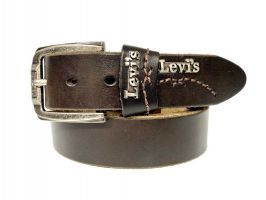 Ремень кожаный брендовый Levis 1532 brown