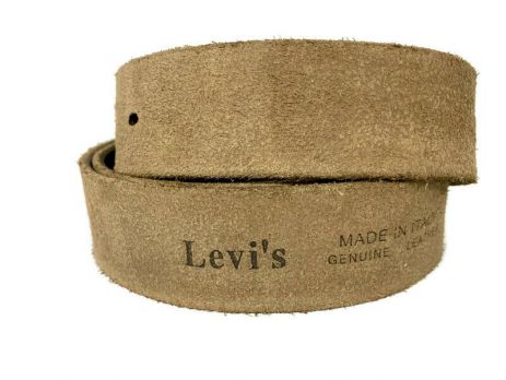 Ремень кожаный бренд "Лева, йс" 1532 brown