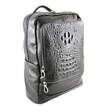 Рюкзак кожаный NN 1563 Black