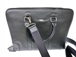 Кожаная деловая сумка Montblanc 25-6629 Black_5