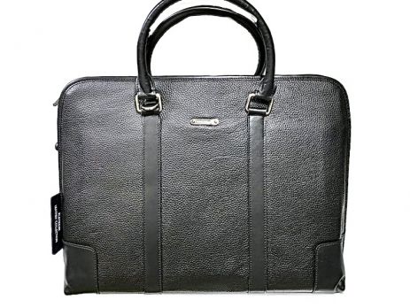 Кожаная деловая сумка Montblanc 25-6629 Black