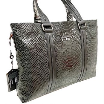 Кожаная деловая сумка Montblanc 122-6626-3 Black
