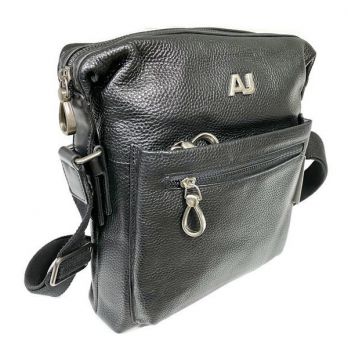 Мужская кожаная сумка AJ 8919 Black