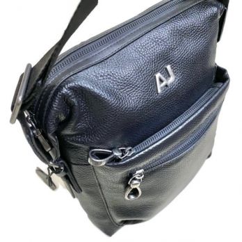 Мужская кожаная сумка AJ 8919 Black