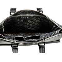 Сумка портфель мужская кожаная H-T leather 319-1 Black_3