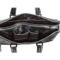 Сумка портфель мужская кожаная H-T leather 319-1 Black_4