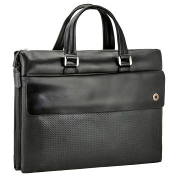 Сумка портфель мужская кожаная H-T leather 319-1 Black