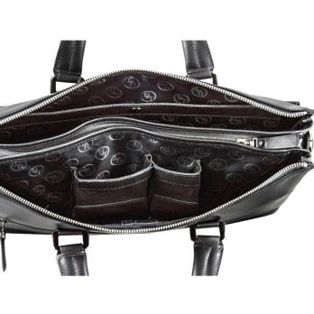 Сумка портфель мужская кожаная H-T leather 319-1 Black