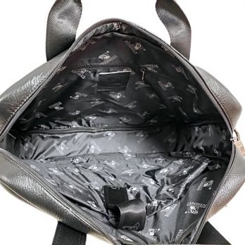 Сумка портфель мужская кожаная Fuzhiniao 66602 XL black