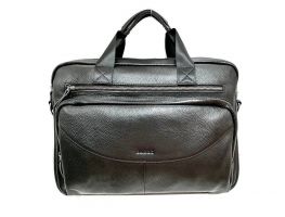 Мужской кожаный портфель сумка А4 NN 6819 black_0