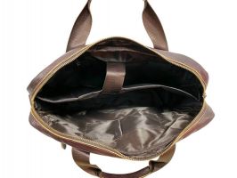 Мужской кожаный портфель сумка А4 NN 6819 brown_3