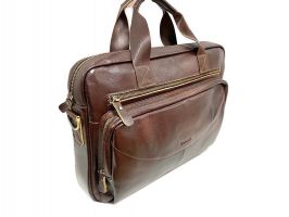 Мужской кожаный портфель сумка А4 NN 6819 brown_1