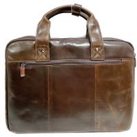 Мужская кожаная сумка портфель Fuzhiniao 714L brown_3