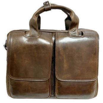 Мужская кожаная сумка портфель Fuzhiniao 714L brown714L brown