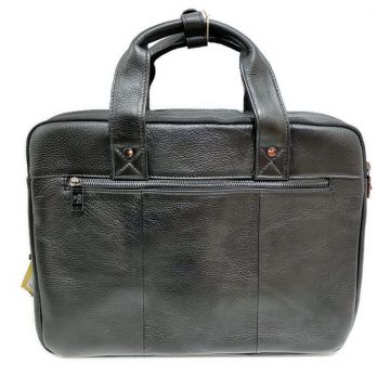 Мужская кожаная сумка портфель Fuzhiniao 714L black