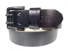 Ремень кожаный брендовый Boss 1891 black_2