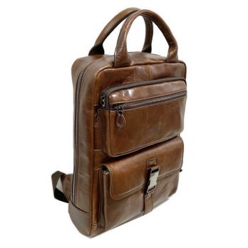 Рюкзак кожаный Fuzhiniao 7322 brown