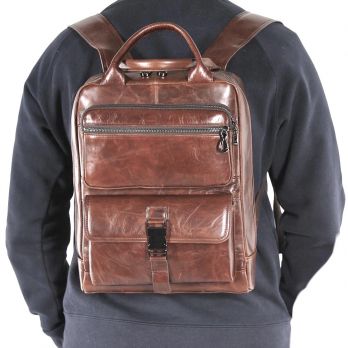 Рюкзак кожаный Fuzhiniao 7322 brown