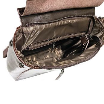 Женский кожаный рюкзак-сумка NN 3206 brown