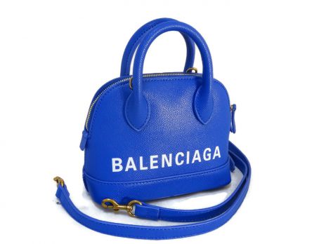Кожаная сумочка Balenciaga (Баленсиага) Blue