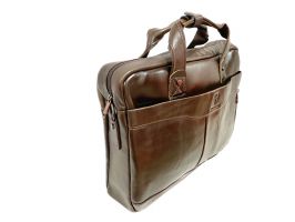 Мужская кожаная сумка портфель Tillman 66602 brown_1