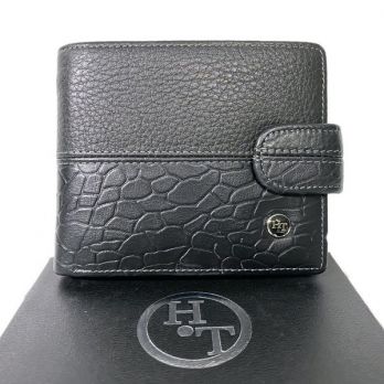 Кошелёк мужской кожаный H-T leather 208-L0611 Black