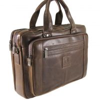 Мужская кожаная сумка портфель Fuzhiniao 713L Brown