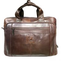 Мужская кожаная сумка портфель Fuzhiniao 713L Brown.jpeg