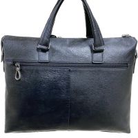 Мужская кожаная деловая сумка AJ 19-9916-3 Black_1
