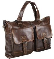 Мужская кожаная сумка портфель ZZNick 33667 brown