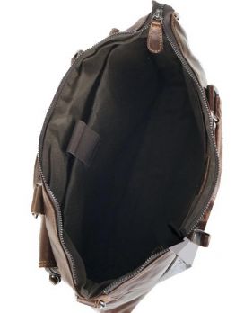 Мужская кожаная сумка портфель ZZNick 33667 brown