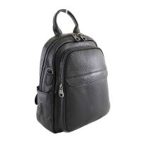 Рюкзак-сумка женский кожаный NN 8061 Black